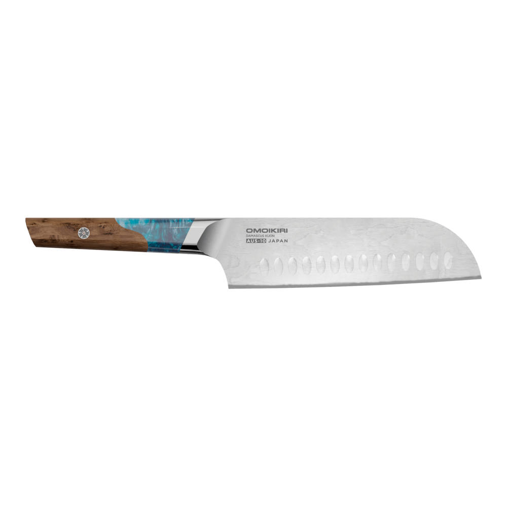 Нож сантоку Omoikiri Damascus Kuon