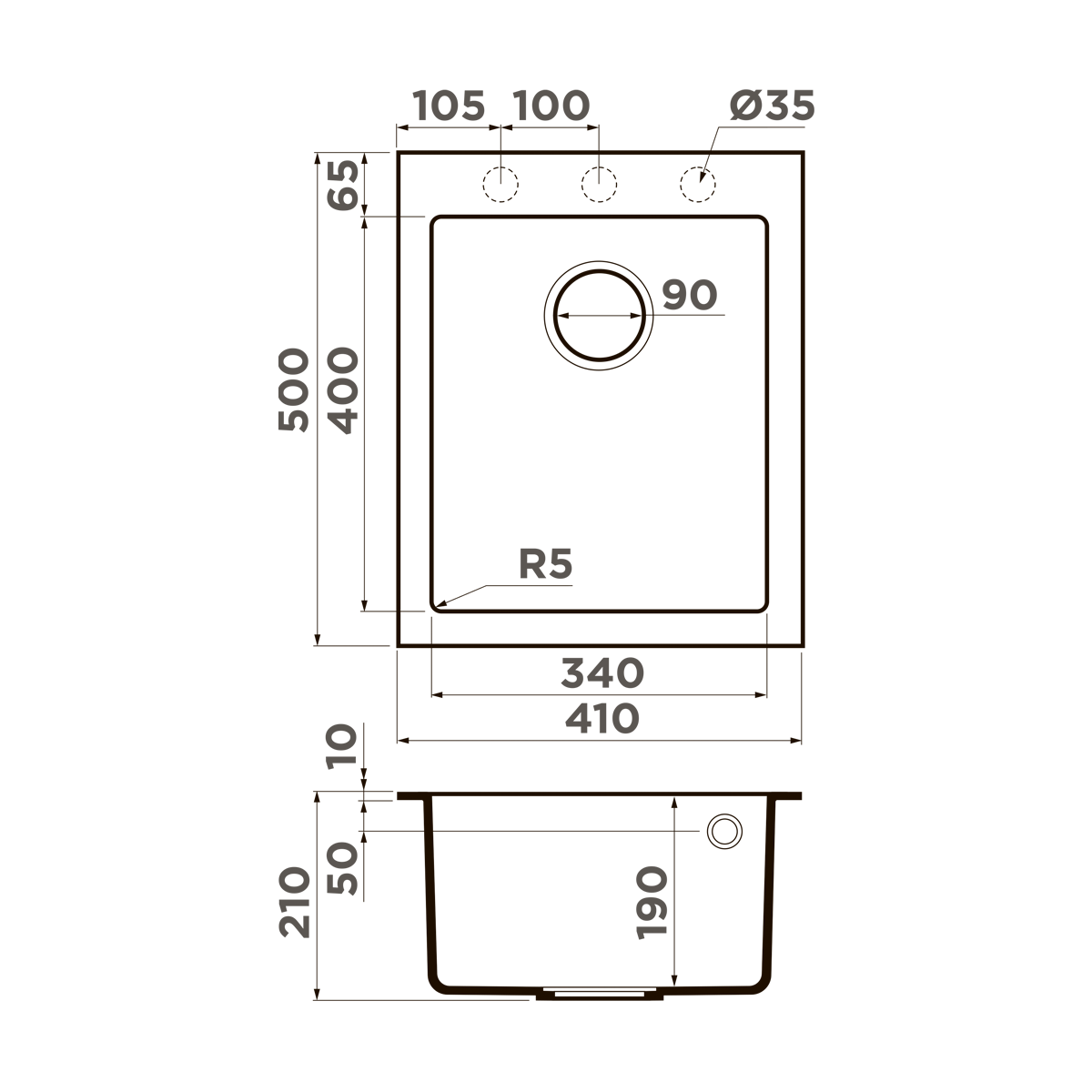 Мойка Omoikiri Bosen 41