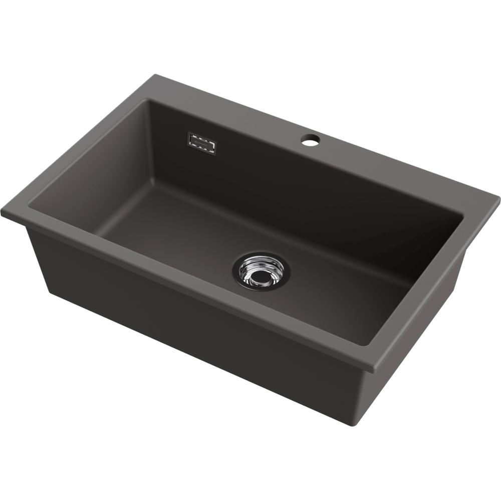 Мойка Omoikiri Omishima 76-SG Matt Natceramic, серый камень (stone grey)