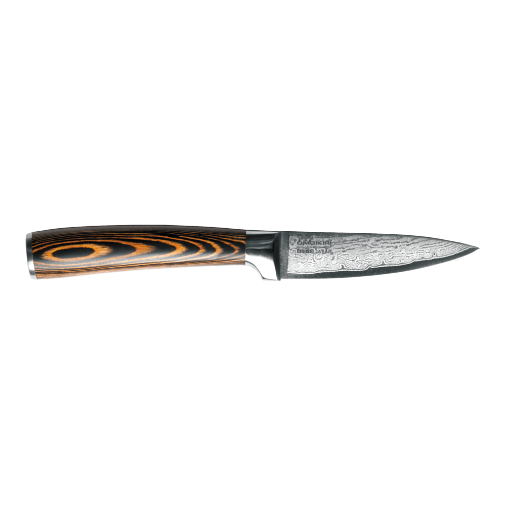 Нож овощной Omoikiri Damascus Suminagashi