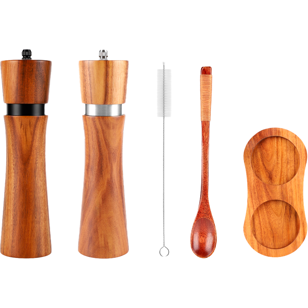 Набор мельниц для специй на подставке Omoikiri GR-02-SET-WD