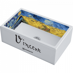 Мойка Omoikiri Mikura 76-Vangogh Natceramic/белый