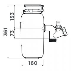 Omoikiri Nagare LIGHT измельчитель пищевых отходов