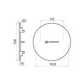 Схема Декоративный элемент для корзинчатого вентиля Omoikiri DEC-AB022