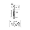 Схема Сменный круглый перелив Omoikiri OV-1-R-AB022